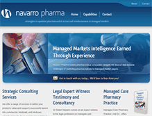 Tablet Screenshot of navarropharma.com